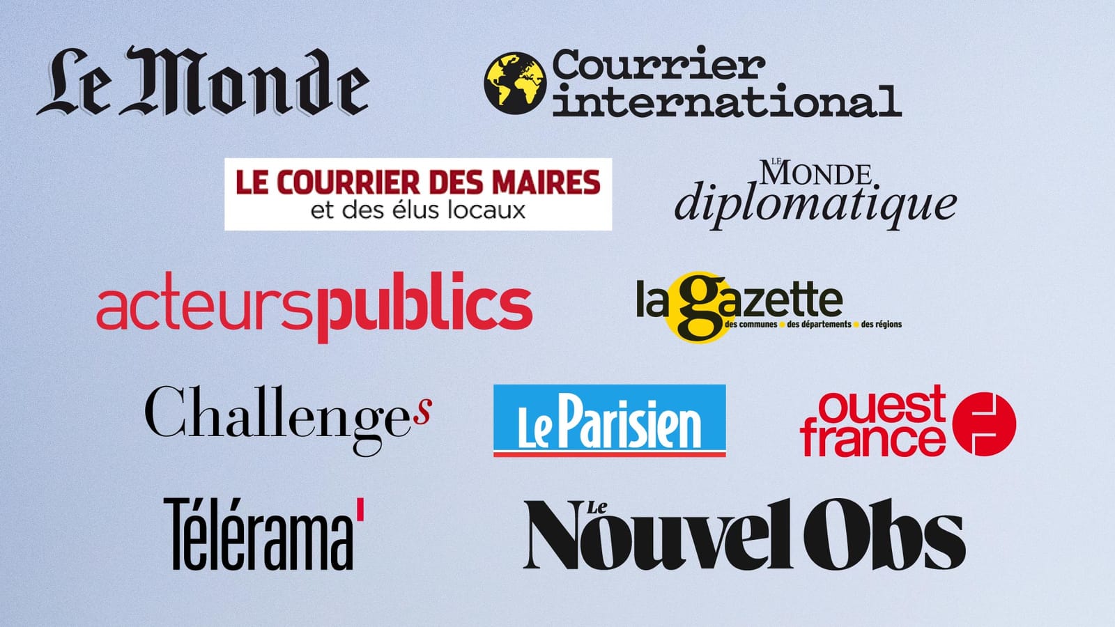 Quelques médias dont les articles sont accessibles via Europresse.